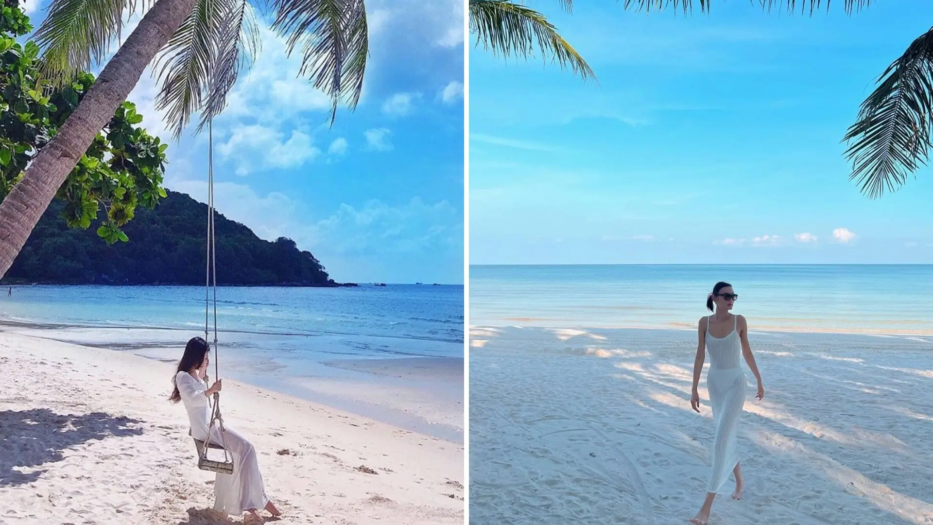 Chụp ảnh sống ảo ở Bãi Khem