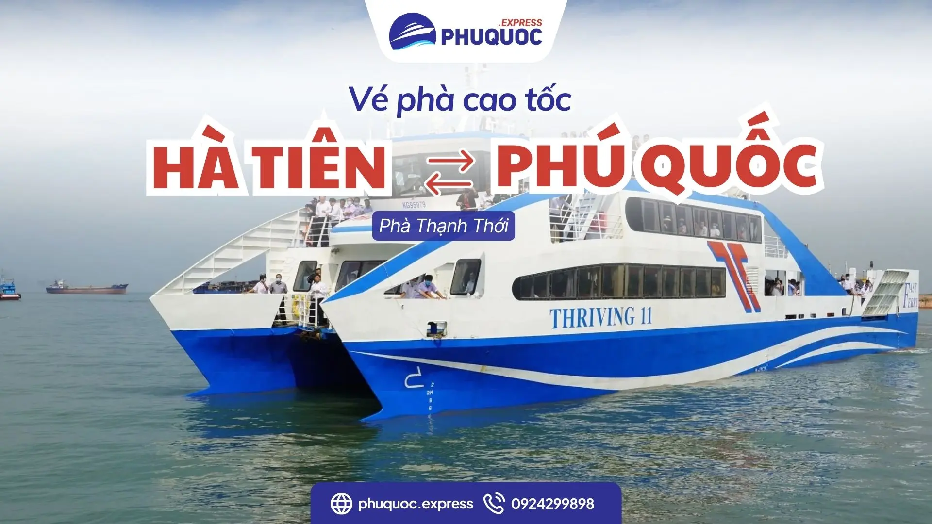 Vé Phà Thạnh Thới Hà Tiên Phú Quốc: Lịch tàu, giá vé 2026
